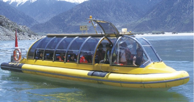 11米 玻璃钢小型休闲观光船/水上巴士