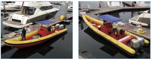 7.5米 小型充气橡皮艇/钓鱼艇